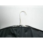 Plastic Garment Zip-up Cover Suit (black) 10pcs   40"